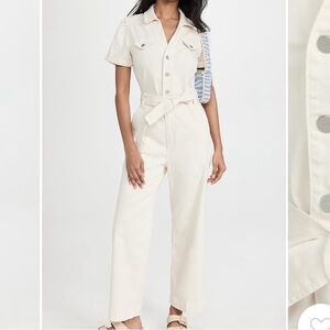 PAIGE jumpsuit size 0. Worn once, slight stain.